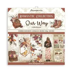 Stamperia Romantic Collection: Our Way 8x8 Paper Pack