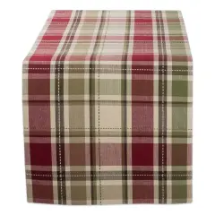 DII Homespun Plaid Table Runner