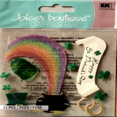 Jolee's Boutique Vintage End Of The Rainbow Dimensional Stickers
