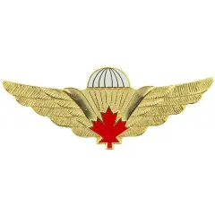 WINGS- CANADIAN, JUMP (GLD/RED) (2-1/2")