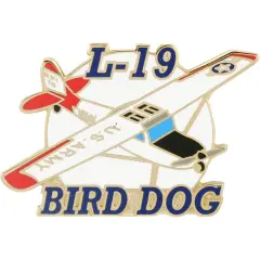 L-19 Bird Dog Airplane Pin 1 1/2"