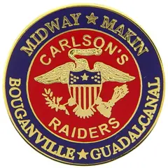 U.S.M.C. Carlson's Raiders Pin 1"