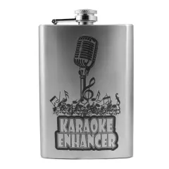 8oz Karaoke Enhancer Stainless Steel Flask