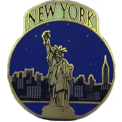 New York City with Statue of Liberty Pin 1"