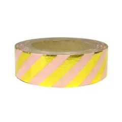 Wrapables&reg; Colorful Washi Masking Tape Stripes on Pink