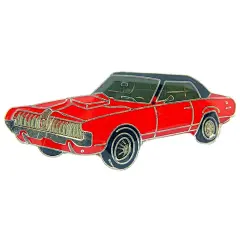 Mercury Cougar Car Pin Red 1"