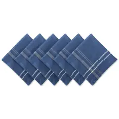 DII Blue Chambray French Stripe Napkin (Set of 6)