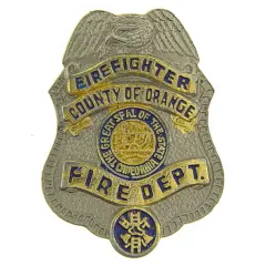 Orange County Firefighter Pin 1"