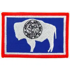 Wyoming State Flag Patch 2 1/2" x 3 1/2"