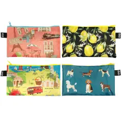 LOQI Urban Places Zip Pockets (Set of 4)