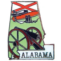 Alabama Map Pin 1"