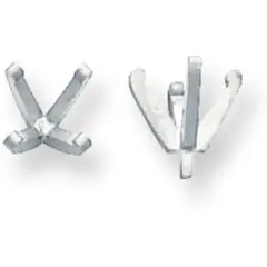 Platinum 4 Prong Round Peg Low Setting 6.5mm