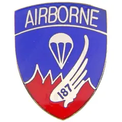 EagleEmblems P12283 PIN-Army,187TH A/B (Old) (1'')