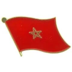 Morocco Flag Pin 1"