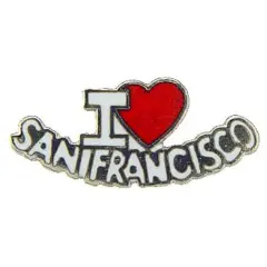 I Love San Francisco Pin 1"