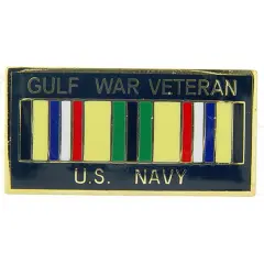U.S. Navy Gulf War Veteran Ribbon Pin 1"