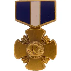 U.S. Navy Cross Medal Pin 1 3/16"