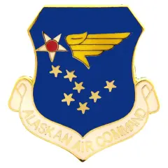 Pins: USAF - Air Force, ALASKAN CMD. (1")