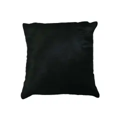 18" X 18" X 5" Black CowhidePillow