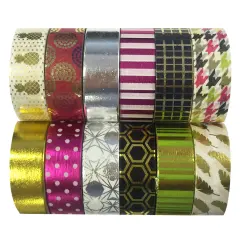Wrapables Washi Tapes Decorative Masking Tapes, Set of 12, ADSET63