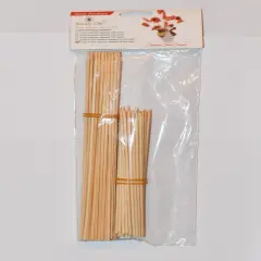 6" and 9" Natural Bamboo Skewers, 100 Count - &Oslash;=2.6mm. Natural Bamboo. Strong, durable, bamboo skewers to display bite-sized fruits, vegetables, meats, cheese, desserts, and other appetizers.