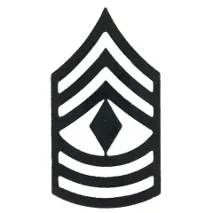 U.S.M.C. 1st Sergeant Rank Insignia Black
