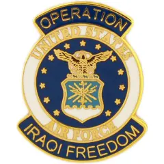U.S. Air Force Logo Operation Iraqi Freedom Pin 1"