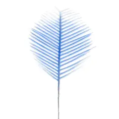 6" Cycus Blue White - 5 Pieces, Lifelike Artificial Foliage for Floral Arrangements, Home Decor, Weddings, and Craft Projects - Versatile and Durable - Floral Home by Artificial Flowers