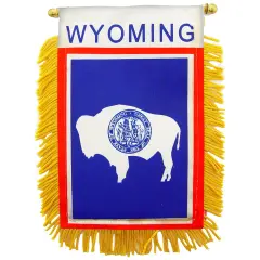 Wyoming State Flag Mini Banner 3" x 5"