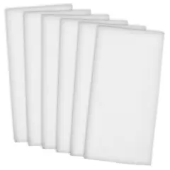 DII White Flat Woven Dishtowels (Set of 6)
