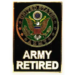 Eagle Emblems Pin-Army Symbol, Retired (1-1/2")