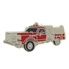 Fire Truck Pin Red 1"
