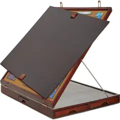 Jumbl 1500 Piece Puzzle Board 27&rdquo; x 35&rdquo; with Drawers and Removable Cover Brown