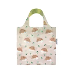 Wrapables Allybag Foldable & Lightweight Reusable Grocery Bag, Grab & Go Hedgehogs