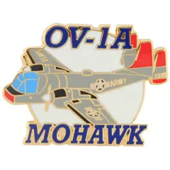 OV-1A Mohawk Airplane Pin 1 1/2"