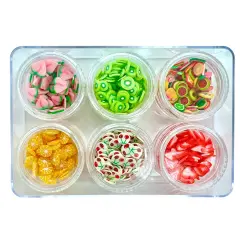 Tutti Frutti Combo Set of Polymer Clay Pieces for Epoxy and UV Resin Art