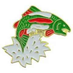 Jumping Trout Pin 1"