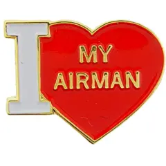 U.S. Air Force I Love My Airman Pin 1"