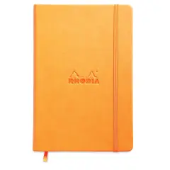 Rhodia Hardcover Webnotebook - Orange, 5-1/2" x 8-1/4", Ruled