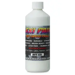 Flexi Paint Waterbased Flexible Cosplay Paint - White, 500 g (1.10 lb)