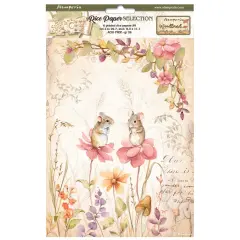 Stamperia Assorted Rice Paper A4 6/Sheets-Woodland