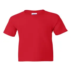 Gildan&reg; Dryblend Youth Crewneck Short Sleeve T-Shirt Red