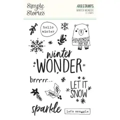 Winter Wonder Photopolymer Clear Stamps-15/Pkg