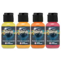 Iwata Medea NuWorlds Airbrush Paints - Warm Impenetrable, Set of 4