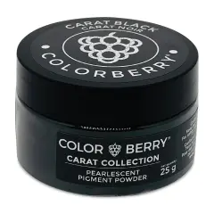 Colorberry Carat Collection Dry Resin Pigment - Black, 25 g, Jar