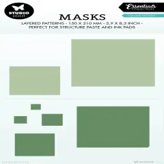 Studio Light Essentials 5.9"X8.25" Stencil-Nr. 223, Square Pattern