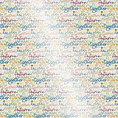 One Fall Day Clear Cuts Printed Acetate 12"X12"-Fall Scramble