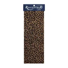 Realeather(R) Crafts Printed Leather Trim 9"X3"-Mini Leopard
