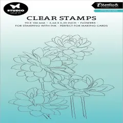 Studio Light Clear Stamp-Nr. 542, Little Dahlias