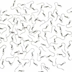 DIY JEWELRY Making Findings Earring Hook Coil Ear Wire French Hook Platinum